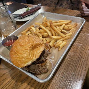 Saltgrass Steak House - Brisket burger and fries - Steakhouses Near Me - Plano, Texas Saltgrass Steak House - Brisket burger and fries - Steakhouses Near Me - Plano, Texas