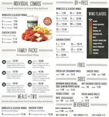 Menu photo 2 Wingstop Charlotte, NC Menu photo 2 Wingstop Charlotte, NC