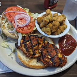 Steve's Landing - Catfish Sandwich w/ Okra