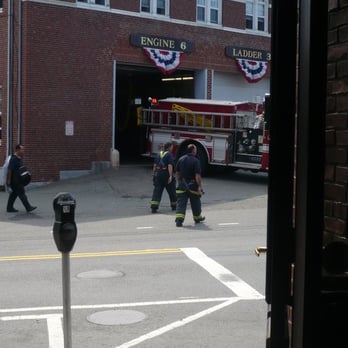 PJ Ryans - View from inside - summer day - American Near Me - Somerville, Massachusetts