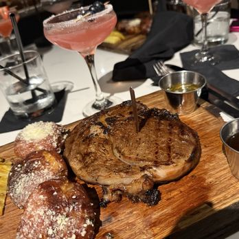 Winsome Prime - Hawaiian ribeye with glaze and chimchurri on side. - Steakhouses Near Me - Houston, Texas Winsome Prime - Hawaiian ribeye with glaze and chimchurri on side. - Steakhouses Near Me - Houston, Texas