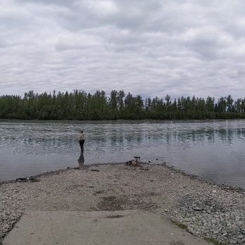 Eklutna Tailrace - Panoramic view of where people fish - Hiking Near Me - Palmer, Alaska Eklutna Tailrace - Panoramic view of where people fish - Hiking Near Me - Palmer, Alaska