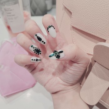 Him & Her Nail Spa - Sns with gem design - Nail Technicians Near Me - Atlanta, Georgia Him & Her Nail Spa - Sns with gem design - Nail Technicians Near Me - Atlanta, Georgia