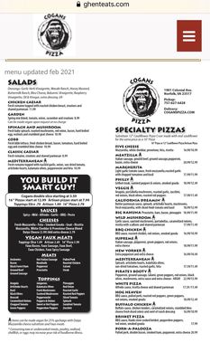 Menu photo 2 Cogans Pizza Ghent Norfolk, VA