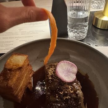 Twin View - Short rib with "shaved root vegetables" - Bars Near Me - Orlando, Florida Twin View - Short rib with "shaved root vegetables" - Bars Near Me - Orlando, Florida