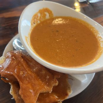 Freshwater Tavern - Tomato Basil Soup (grilled cheese "dunker" on the side) - New American Near Me - Gladstone, Michigan Freshwater Tavern - Tomato Basil Soup (grilled cheese "dunker" on the side) - New American Near Me - Gladstone, Michigan