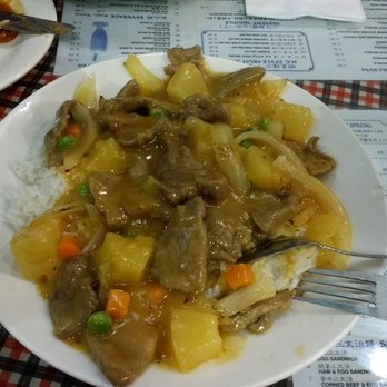 M Star Cafe - Satay beef over white rice - Chinese Near Me - New York, New York M Star Cafe - Satay beef over white rice - Chinese Near Me - New York, New York