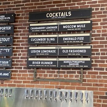 Cahaba Brewing Company - Cocktail menu - Breweries Near Me - Birmingham, Alabama