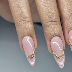 Kim Nails & Beauty Lounge - Custom Gel X set near Oakland with personalized length, shape, and nail design.