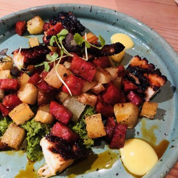 Lechon - Grilled octopus w/ chimichurri - Tapas Bars Near Me - Portland, Oregon Lechon - Grilled octopus w/ chimichurri - Tapas Bars Near Me - Portland, Oregon