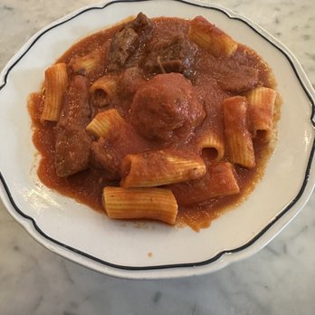 Ciao Roma - RIGATONI & SUNDAY RAGU Meatball, Braised Short Rib, Sausage, Parmigiano - Italian Near Me - Boston, Massachusetts