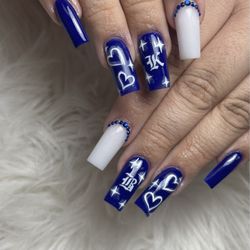 La Nails - Full powder set with designs