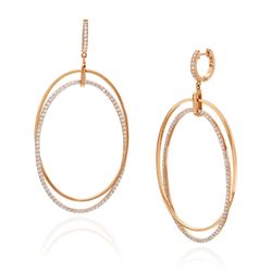 Yanina and Co - Rose gold diamond earrings