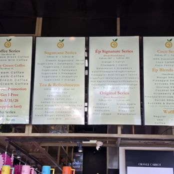Ep  Juicery - menu - Juice Bars & Smoothies Near Me - Garden Grove, California