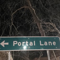 Melissa Brace - Portal Lane sign while we were star gazing and UFO watching