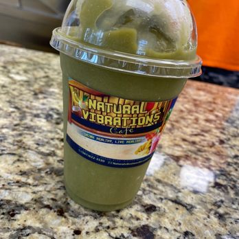 Natural Vibrations Smoothie Cafe - Tropical bliss smoothie with spinach added - Juice Bars & Smoothies Near Me - Riviera Beach, Florida Natural Vibrations Smoothie Cafe - Tropical bliss smoothie with spinach added - Juice Bars & Smoothies Near Me - Riviera Beach, Florida