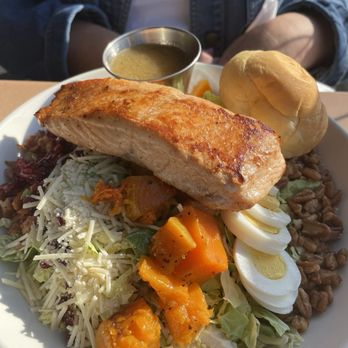 Fado Pub & Kitchen - Brussel salad with salmon - Irish Near Me - Dublin, Ohio
