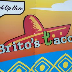 Brito's Tacos - Logo on the side of the food trailer.