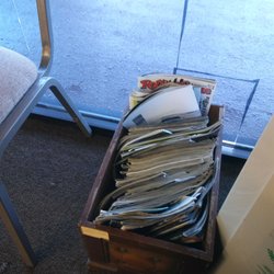 Spring Hill Barber Shop - No shortage of magazines. Some up to date.
