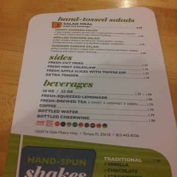 PDQ Chicken - PDQ Menu - 2 - Fast Food Near Me - Tampa, Florida PDQ Chicken - PDQ Menu - 2 - Fast Food Near Me - Tampa, Florida