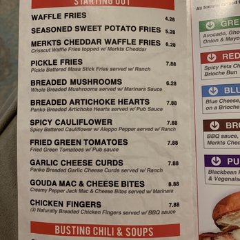 Bust Outs - Menu - Burgers Near Me - Chicago, Illinois