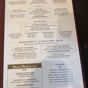 Maggiano's - menu - Italian Near Me - Las Vegas, Nevada Maggiano's - menu - Italian Near Me - Las Vegas, Nevada