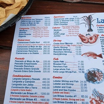 Las Brisas - Menu - Seafood Near Me - Puerto Nuevo, BCN Las Brisas - Menu - Seafood Near Me - Puerto Nuevo, BCN