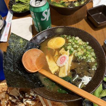 Kiichi Ramen - Miso ramen (far) and Kiichi Shoyu with chicken (close up). - Ramen Near Me - Durham, North Carolina Kiichi Ramen - Miso ramen (far) and Kiichi Shoyu with chicken (close up). - Ramen Near Me - Durham, North Carolina