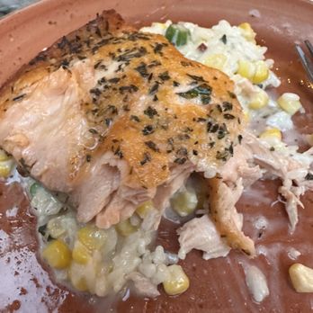 La Chev 208 - Salmon with the rice stuff. - French Near Me - Summerville, South Carolina