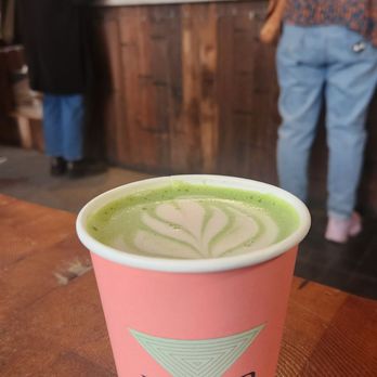 Elixr Coffee Roasters - Strawberry Oat Matcha Latte (hot) - Coffee Roasteries Near Me - Philadelphia, Pennsylvania