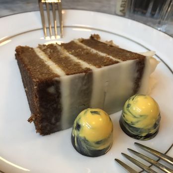 Ben Paris - Carrot cake, and two lemon truffles - New American Near Me - Seattle, Washington