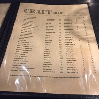 Grain - Ever changing craft list - Beer Gardens Near Me - Norfolk, Virginia