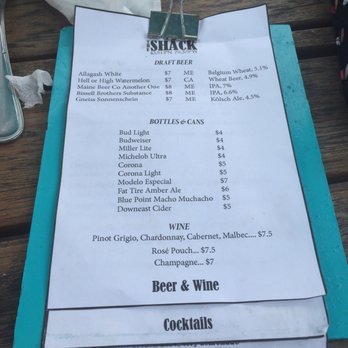 The Shack - Drinks! - Seafood Near Me - Old Orchard Beach, Maine The Shack - Drinks! - Seafood Near Me - Old Orchard Beach, Maine