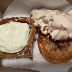 Eizel’s - Cinnamon roll, apple fritter and corned beef hash pastry