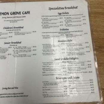 Lemon Grove Cafe - menu - American Near Me - Lemon Grove, California Lemon Grove Cafe - menu - American Near Me - Lemon Grove, California