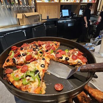 BJ's Restaurant & Brewhouse - Sooo disappointing to find BJ's still making this bready deep dish... just too much dough. - Breweries Near Me - Carlsbad, California