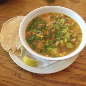 Avila's El Ranchito - Avila's soup with chicken, rice, avocado and tons of flavor! - Mexican Near Me - Orange, California