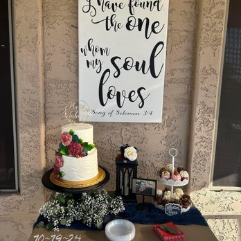 Elysian Fields - This is the amazing cake and cupcakes from our wedding. - Cupcakes Near Me - Mesa, Arizona