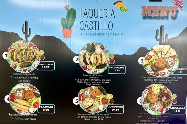 Menu photo 1 Taqueria Castillo Fort Worth, TX Menu photo 1 Taqueria Castillo Fort Worth, TX
