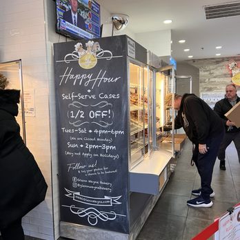 Glenn Wayne Bakery - Happy Hour starts at 4pm! I had no idea! Score! 2-18-2025 - Bakeries Near Me - Bohemia, New York