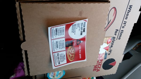 Menu photo 6 Pizza Time Spanaway, WA Menu photo 6 Pizza Time Spanaway, WA