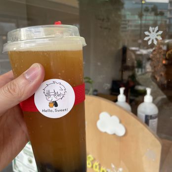Hello Sweet - passion-fruit green tea with boba - Bubble Tea Near Me - Concord, California Hello Sweet - passion-fruit green tea with boba - Bubble Tea Near Me - Concord, California
