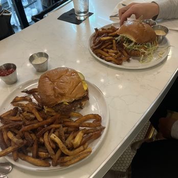 Clyde's Fine Diner - CFD Burger and Crispy Shrimpwich - Diners Near Me - Des Moines, Iowa