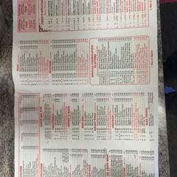 a menu for a chinese restaurant