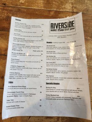 Menu photo 4 Riverside Market Plantation Plantation, FL Menu photo 4 Riverside Market Plantation Plantation, FL