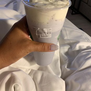 TBaar - Taro Smoothie matches my nails - Bubble Tea Near Me - North Bethesda, Maryland