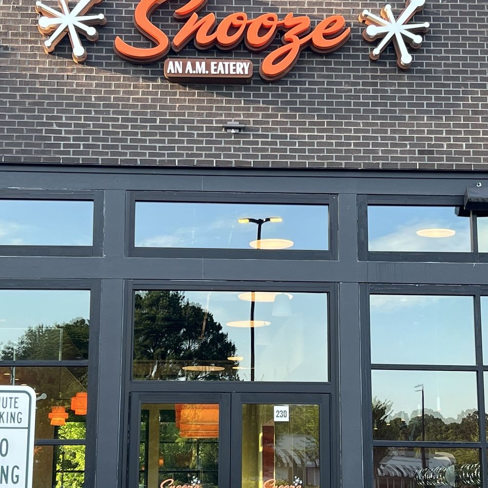 Snooze, an A.M. Eatery - Entrance - Breakfast & Brunch Near Me - Alpharetta, Georgia Snooze, an A.M. Eatery - Entrance - Breakfast & Brunch Near Me - Alpharetta, Georgia