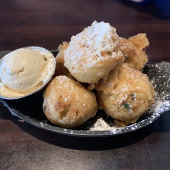 The General Public - Jalapeño crab hush puppies - New American Near Me - San Antonio, Texas