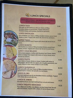 Menu photo 3 Sabor El Rey Salem, AR