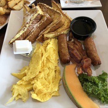 Eggs-Cetera Cafe - Combo- 2 eggs, 2 french toast, sausage, & bacon. - American Near Me - Lake Worth, Florida